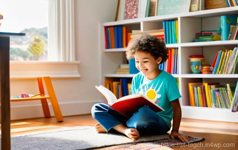 홈스쿨링을 위한 부모의 경험 공유 - **Homeschool Learning Nook:** A brightly lit, cozy corner in a Portuguese home, designed as a homesc...