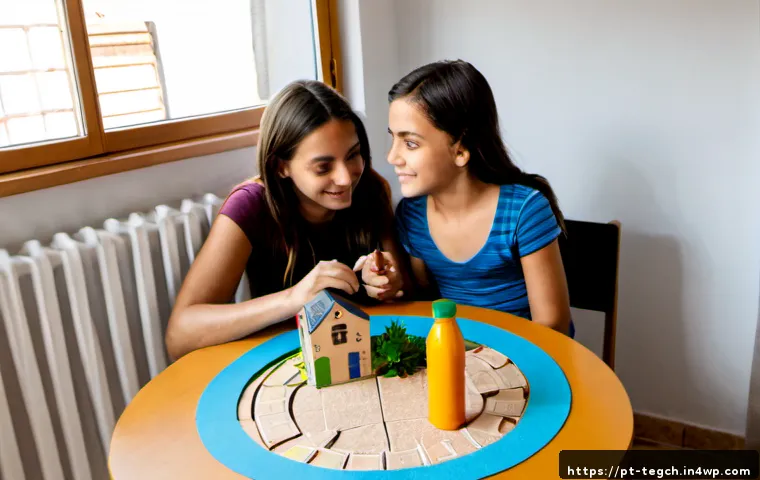 아이디어 중심의 홈스쿨링 프로젝트 - Photorealistic idea-centered homeschooling project in a bright Lisbon apartment, a Portuguese mother...